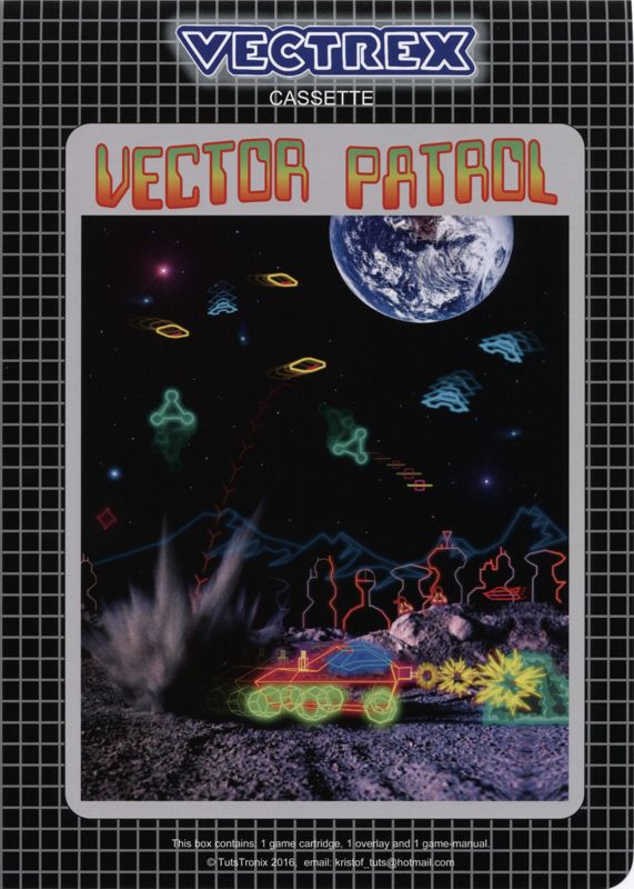 Vector Patrol box art for Vectrex